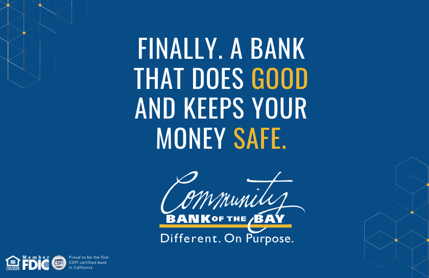 Finally, a bank that does good and keeps your money safe.